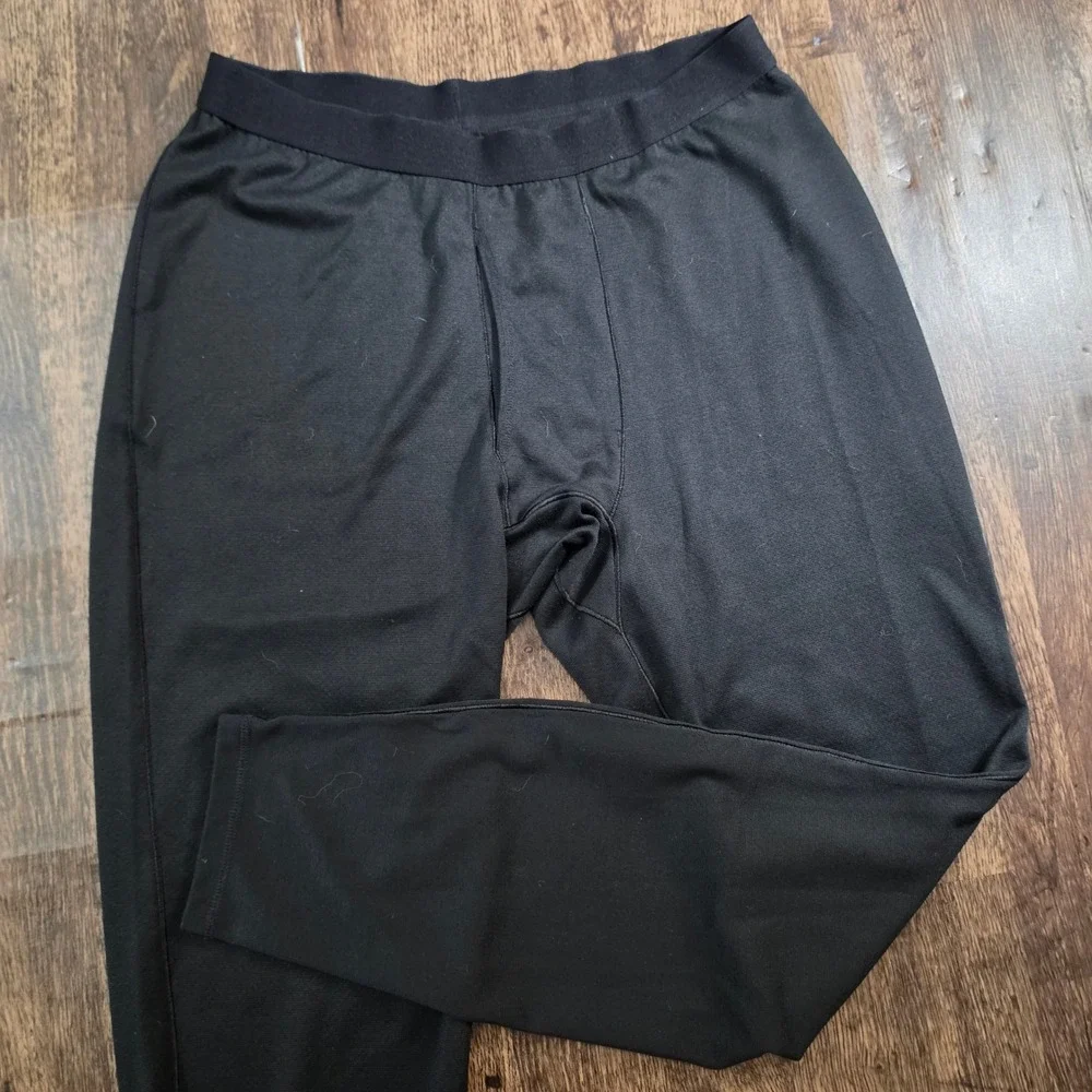 PATAGONIA Capilene 3 Midweight Bottoms Mens L Black Polartec Base Layer Leggings